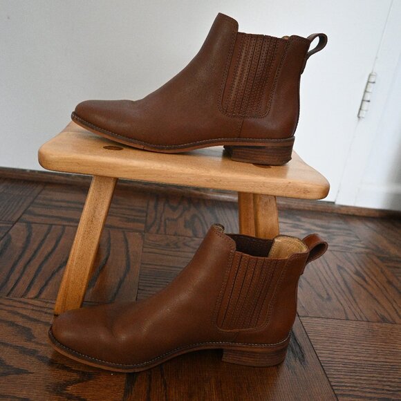Madewell Chelsea Boots – Chestnut Leather – Size 9.5 - Picture 1 of 10